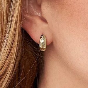 FOSSIL Sadie Under the Stars Gold-Tone Stainless Steel Hoop Earrings